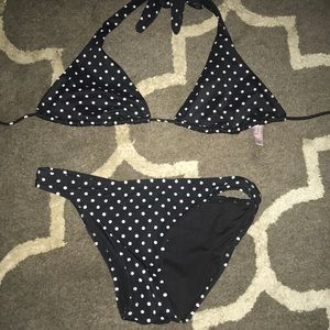 **2 for 10** Victoria’s Secret polka dot bikini